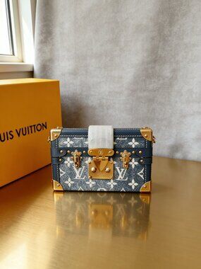 Louis Vuitton Petite Malle Monogram Jacquard Denim